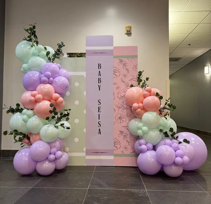 Balloon Backdrops in Carmichael CA by Air Up Balloons