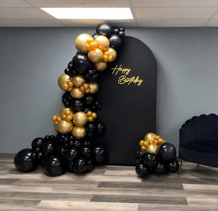Birthday Balloon Decor in Carmichael CA by Air Up Balloons