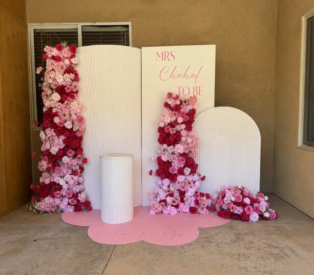 Bridal Shower Backdrop Styling Carmichael CA