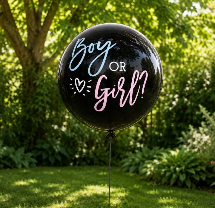 Gender Reveal Balloons in Carmichael CA by Air Up Balloons