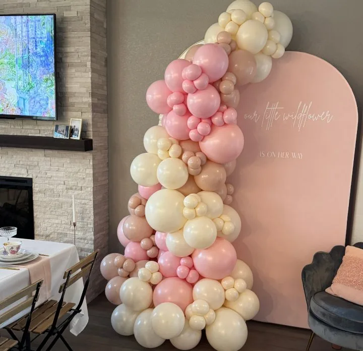 Baby Shower Balloons in El Dorado Hills CA by Air Up Balloons