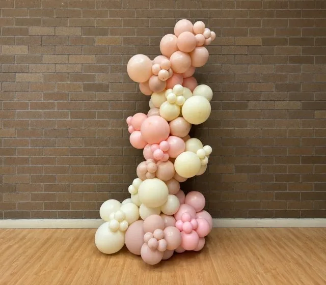 Freestanding Organic Balloon Garland El Dorado Hills CA