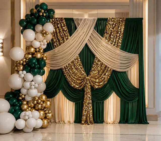 Luxury Layered Drape Wall El Dorado Hills CA
