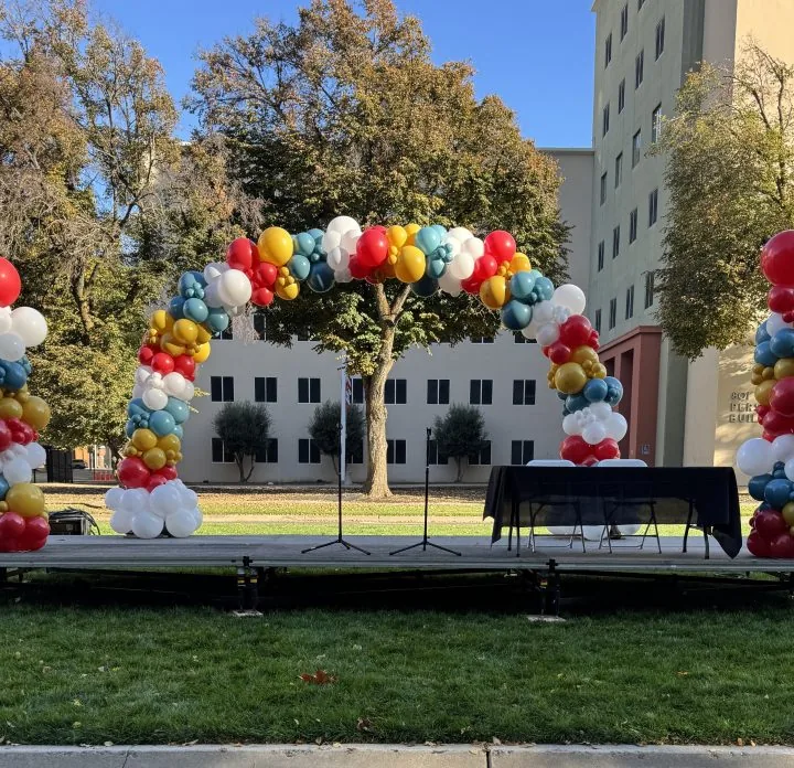 Organic Balloon Arch in El Dorado Hills CA by Air Up Balloons